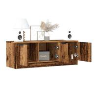 vidaXL Meuble TV vieux bois 102x35x36,5 cm bois d'ingénierie, banc TV, meuble hifi, centre de divertissement, buffet TV, 856947