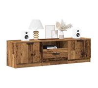 vidaXL Meuble TV vieux bois 140x35x40 cm bois d'ingénierie, banc TV, meuble hifi, centre de divertissement, buffet TV, 856850