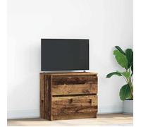 Meuble TV vieux bois 60x35x54 cm bois d ingénierie