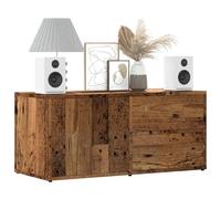 vidaXL Meuble TV vieux bois 80x34x35,5 cm bois d'ingénierie Multicolore