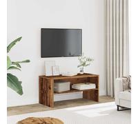 Vidaxl Meuble Tv Vieux Bois 80x40x40 Cm Bois D'ingénierie Marron