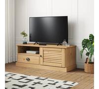Vidaxl Meuble Tv Vigo 106x40x40 Cm Bois Massif De Pin Marron