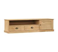 vidaXL Meuble TV VIGO - bois massif de pin - 156x40x40 cm - Marron