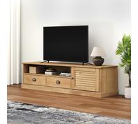 Vidaxl Meuble Tv Vigo 156x40x40 Cm Bois Massif De Pin Marron