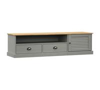 vidaXL Meuble TV Vigo – 156 x 40 x 40 cm bois massif de pin gris