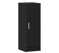 vidaXL Armoire à chaussures Scandinave avec étagère, Noir, bois d'ingénierie
