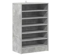vidaXL Armoire à Chaussures, Étagère à Chaussures avec Rangement, Meuble à Chaussures Entrée Salon, Scandinave, Gris Béton Bois d'Ingénierie