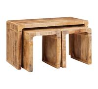 vidaXL Meubles de salon - Table d'appoint en forme de nid, idéale pour votre petit-déjeuner en famille ou tout simplement pour se détendre - Espace de divertissement à plusieurs niveaux pour
