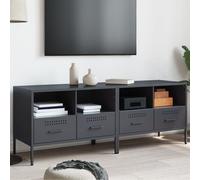 vidaXL Meubles TV 2 pcs anthracite 68x39x50,5 cm acier