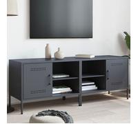 vidaXL Meubles TV 2 pcs anthracite 68x39x50,5 cm acier, support TV, buffet TV, meuble multimédia, banc TV, armoire hifi, 842999