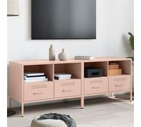 Vidaxl Meubles Tv 2 Pcs Rose 68x39x50,5 Cm Acier Multicolore