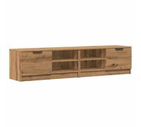 vidaXL Meubles TV 2 pcs chêne Artisanal 80x35x36,5cm Bois d'ingénierie, Banc TV, Meuble télé, Meuble multimédia, Buffet TV, Meuble HiFi