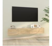 vidaXL Meubles TV 2 pcs Chêne Sonoma 100x30x30 cm Bois d'ingénierie804547