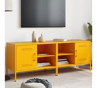 Vidaxl Meubles Tv 2 Pcs Jaune Moutarde 68x39x50,5 Cm Acier Multicolore