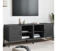 vidaXL Meubles TV 2 pcs noir 68x39x50,5 cm acier
