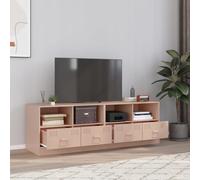 Vidaxl Meubles Tv 2 Pcs Rose 67x39x44 Cm Acier Rose