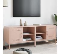 Vidaxl Meubles Tv 2 Pcs Rose 68x39x50,5 Cm Acier Multicolore
