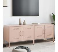 vidaXL Meuble TV 2 pcs 68x39x50,5 cm acier rose 842937