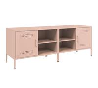 Vidaxl Meubles Tv 2 Pcs Rose 68x39x50,5 Cm Acier Multicolore