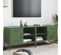 vidaXL Meubles TV 2 pcs Vert olive Acier 68x39x50,5 cm