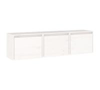 Vidaxl Meubles Tv 3 Pcs Blanc Bois Massif De Pin Blanc