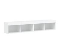 vidaXL Meubles TV avec lumières LED 2 pcs blanc 80x30x30 cm 837142