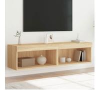 vidaXL Meubles TV 837132 2 pcs avec lumières LED 60x30x30 cm Chêne Sonoma