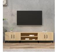 Meubles Tv Chêne Sonoma 180x31,5x40 Cm Bois D'ingénierie Vidaxl Vidaxl Multicolore