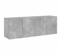 vidaXL Meubles TV muraux 2 pcs 836945 – Flottants, armoires avec rangement, gris béton