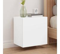 Vidaxl Meubles Tv Muraux 2 Pcs Blanc 40,5x30x40 Cm Bois D'ingénierie Multicolore