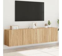 vidaXL Meubles TV muraux 2 pcs chêne sonoma 80x30x41 cm 836957