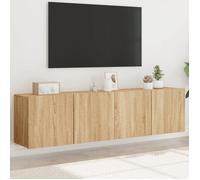 vidaXL Meubles TV muraux 2 pcs chêne sonoma 80x30x41 cm 836957
