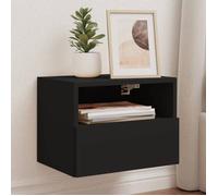 vidaXL Meubles TV muraux 2 pièces Bois d'ingénierie Noir 40 x 30 x 30 cm