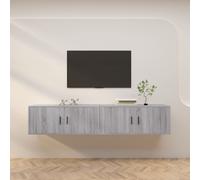 vidaXL Meubles TV muraux 2 pcs sonoma gris 100x34,5x40 cm
