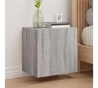 vidaXL Meubles TV muraux Sonoma 2 pcs Gris 40,5x30x40 cm Bois d'ingénierie