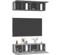 4x Meubles TV Muraux Chêne Sonoma 100x30x30cm Centres de Divertissement vidaXL