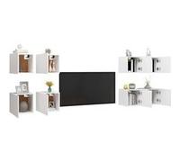 vidaXL Meubles TV muraux 8 pcs Blanc 30,5x30x30 cm Blanc