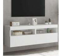 vidaXL Meubles TV muraux 837184 – 2 pièces avec lumières LED et armoires suspendues