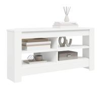 vidaXL MeubleTVd'Angle Blanc 102 x 40,5 x 45 cm Bois d'ingénierie, Meuble TV Compact, Console média rectangulaire, Armoire d'angle Robuste, Solution Chic pour Votre Salon