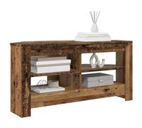 vidaXL MeubleTVd'Angle Bois Ancien 102 x 40,5 x 45 cm, Meuble TV Compact, Console média rectangulaire, Armoire d'angle Robuste, Solution Chic pour Votre Salon