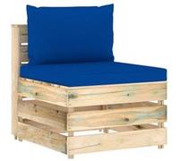 vidaXL Middenbank sectioneel met kussens groen geÃ¯mpregneerd hout3074517 Vert G