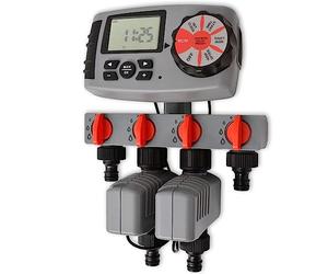 vidaXL Minuterie Automatique d'irrigation avec 4 Stations 3 V