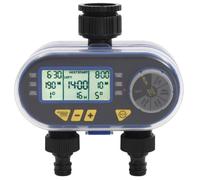 vidaXL Minuterie Numérique Automatique d'Arrosage et Sortie Double Irrigation Pelouse Jardin Arrière-cour Serre Parterre de 48039