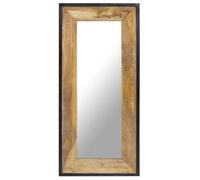 vidaXL Miroir mural 321631 – 110x50 cm bois de manguier massif