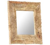 Vidaxl Miroir 50x50 Cm Bois De Manguier Massif