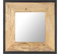 vidaXL Miroir 50x50 cm Bois de manguier massif