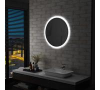 Miroir à LED pour Salle de Bain Miroir à Lumière Miroir à Eclairage Economie d'Energie Miroir Rond Miroir Mural 144724