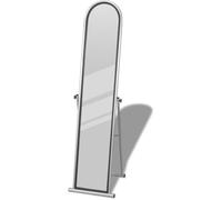 vidaXL Miroir autoportant rectangulaire pleine longueur Gris