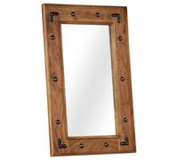 vidaXL Miroir Bois d'acacia massif 50 x 80 cm
