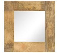 Vidaxl Miroir Bois De Manguier Massif 50 X 50 Cm